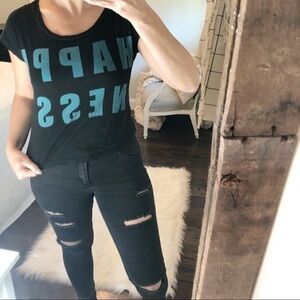 Full tilt Large happiness boho graphic T-shirt